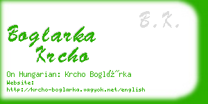boglarka krcho business card